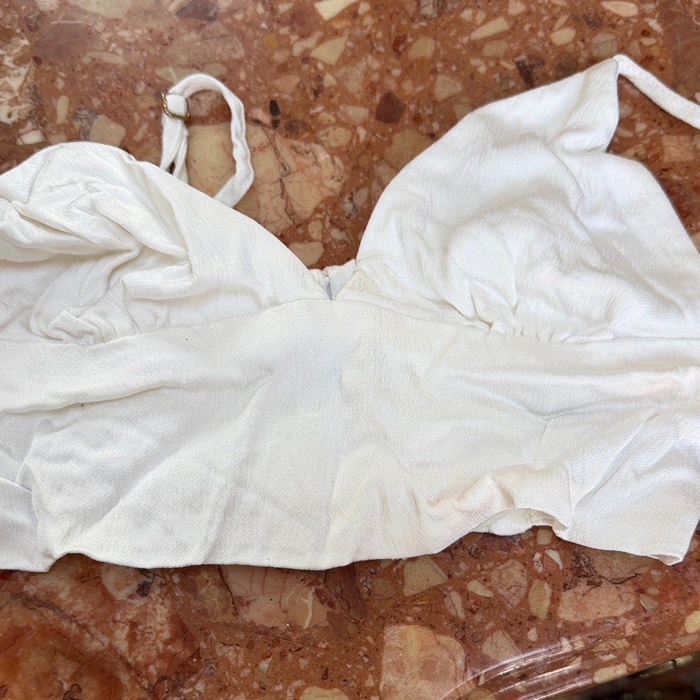 Zara White Bra Top
